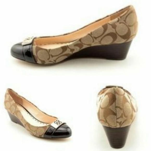 Coach Meryl Pointed Cap Toe Wedge - Picture 2 of 8